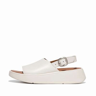 Fitflop F-MODE Leather Flatform Back-Strap Naisten Sandaalit Kerma | ZRU-415908