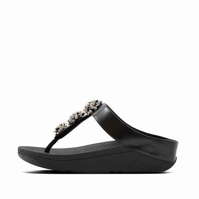 Fitflop GALAXY Toe-Thongs Naisten Sandaalit Mustat | VKJ-253849