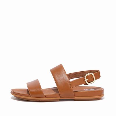 Fitflop GRACIE Leather Back-Strap Naisten Sandaalit Vaaleanruskea | HJU-594107