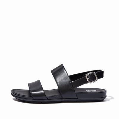 Fitflop GRACIE Leather Back-Strap Naisten Sandaalit Mustat | RBI-713284