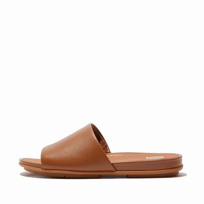 Fitflop GRACIE Leather Naisten Sandaalit Vaaleanruskea | UEW-264053