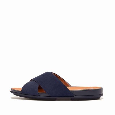 Fitflop GRACIE Suede Cross Naisten Sandaalit Laivastonsininen | CJH-037258