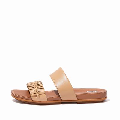 Fitflop GRACIE Wrapped Weave Slides Naisten Sandaalit Ruskea | OLX-451763