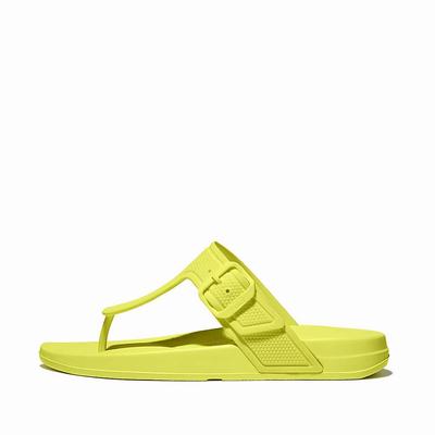 Fitflop IQUSHION Adjustable Buckle Naisten Varvastossut Keltainen | QWZ-132649