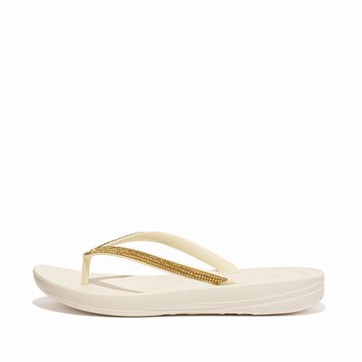 Fitflop IQUSHION Sparkle Ergonomic Naisten Varvastossut Kerma | DUN-927831