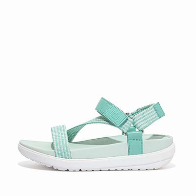 Fitflop LOOSH Webbing Z-Strap Naisten Sandaalit Vihreä | UBG-578413