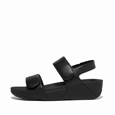 Fitflop LULU Adjustable Leather Naisten Sandaalit Mustat | JST-865109