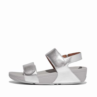 Fitflop LULU Adjustable Leather Naisten Sandaalit Hopea | XQU-231975