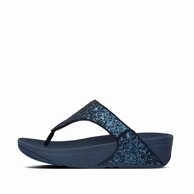 Fitflop LULU Glitter Toe-Post Naisten Sandaalit Laivastonsininen | FVA-894031