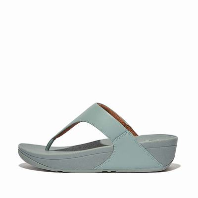 Fitflop LULU Leather Toe-Post Naisten Sandaalit Sininen | WKS-145986