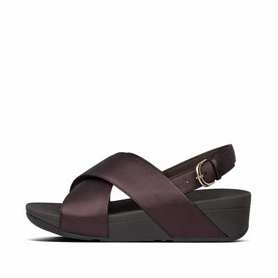 Fitflop LULU Metallic Leather Naisten Sandaalit Suklaa | MAR-127546