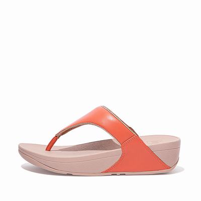 Fitflop LULU Pop Binding Leather Sandals Naisten Sandaalit Koralli Pinkki | QLJ-356870