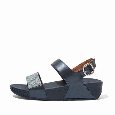 Fitflop LULU Shimmer Back-Strap Naisten Sandaalit Laivastonsininen | TER-384256