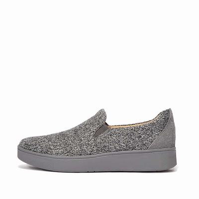 Fitflop RALLY E01 Merino Villa-Mix Skate Naisten Tennarit Harmaat | OQF-684273