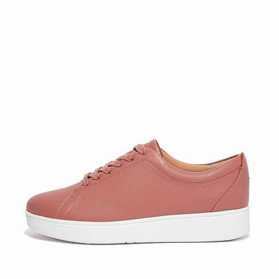 Fitflop RALLY Leather Naisten Tennarit Pinkki | IVO-459028