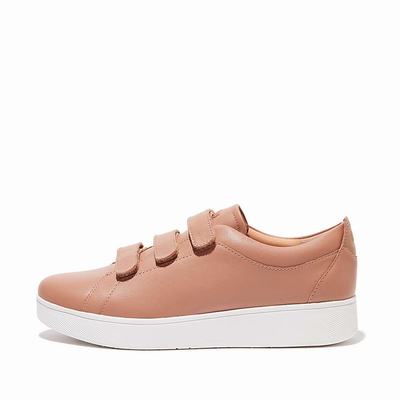 Fitflop RALLY Leather Strap Naisten Tennarit Beige | XUD-375406