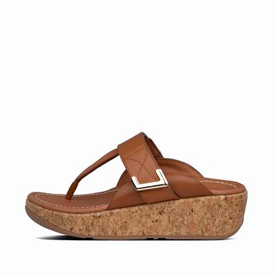 Fitflop REMI Adjustable Leather Naisten Sandaalit Vaaleanruskea | WEZ-173059