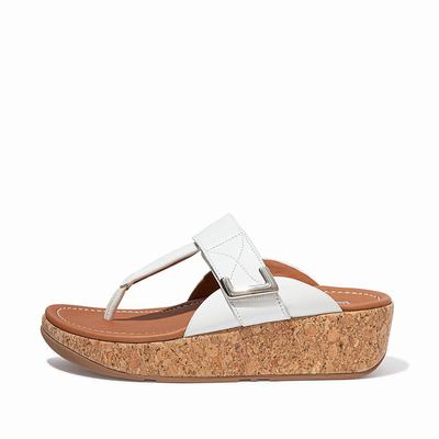 Fitflop REMI Adjustable Toe-Post Naisten Sandaalit Valkoinen | PNV-328407