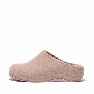 Fitflop SHUV Cushy Felt Clog Naisten Tossut Beige | FAT-017239