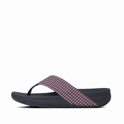 Fitflop SURFA Toe-Post Naisten Sandaalit Laivastonsininen | BAO-823190