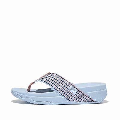 Fitflop SURFA Webbing Toe-Post Naisten Sandaalit Sininen | ZLT-189467