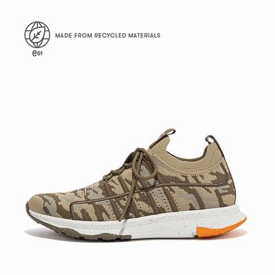 Fitflop VITAMIN FF E01 Camo Knit Sports Naisten Tennarit Oliivinvihreä | BLP-104368