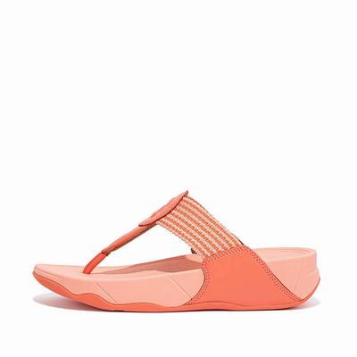 Fitflop WALKSTAR Finestripe Toe-Post Naisten Sandaalit Oranssi | UVX-916247