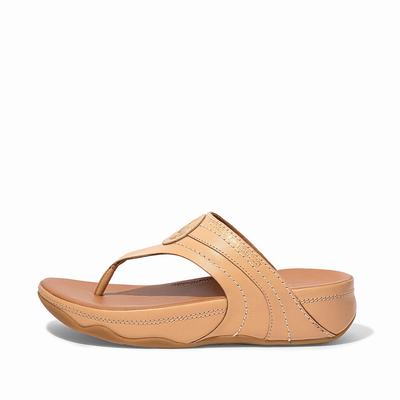 Fitflop WALKSTAR Limited Edition Toe-Post Naisten Sandaalit Beige | MYX-086352