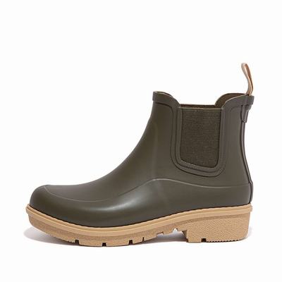 Fitflop WONDERWELLY Contrast-Sole Chelsea Naisten Kumisaappaat Oliivinvihreä | GSL-641085