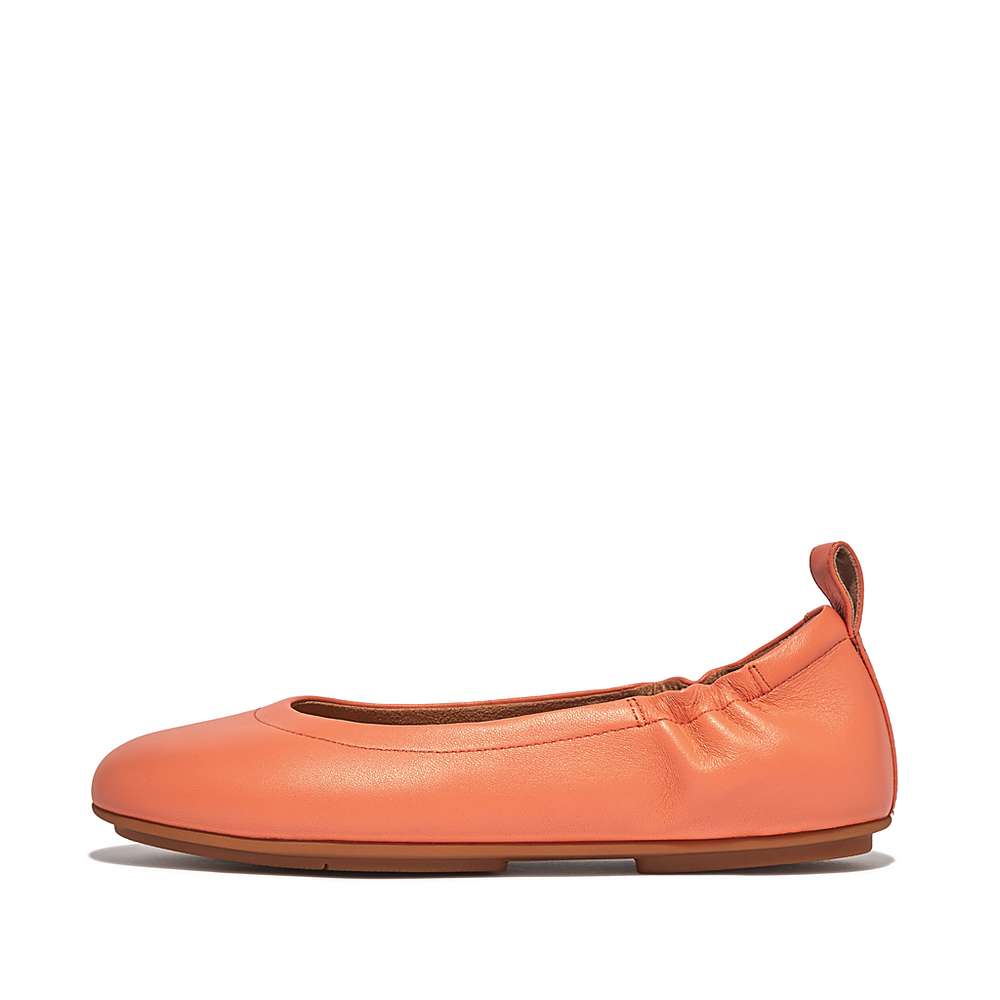 Fitflop ALLEGRO Soft Leather Naisten Ballerinat Oranssi Koralli | EAX-438169