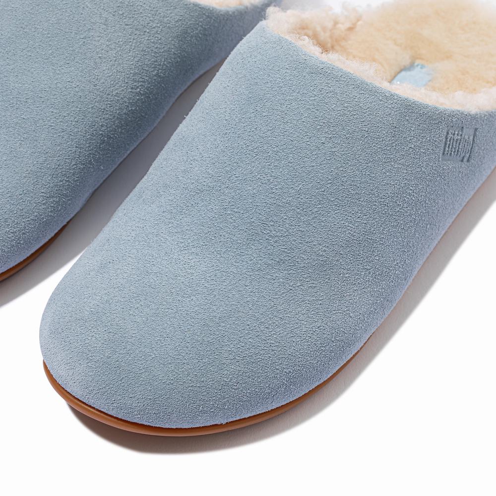 Fitflop CHRISSIE Curly Shearling Suede Naisten Tossut Sininen | GNK-807314