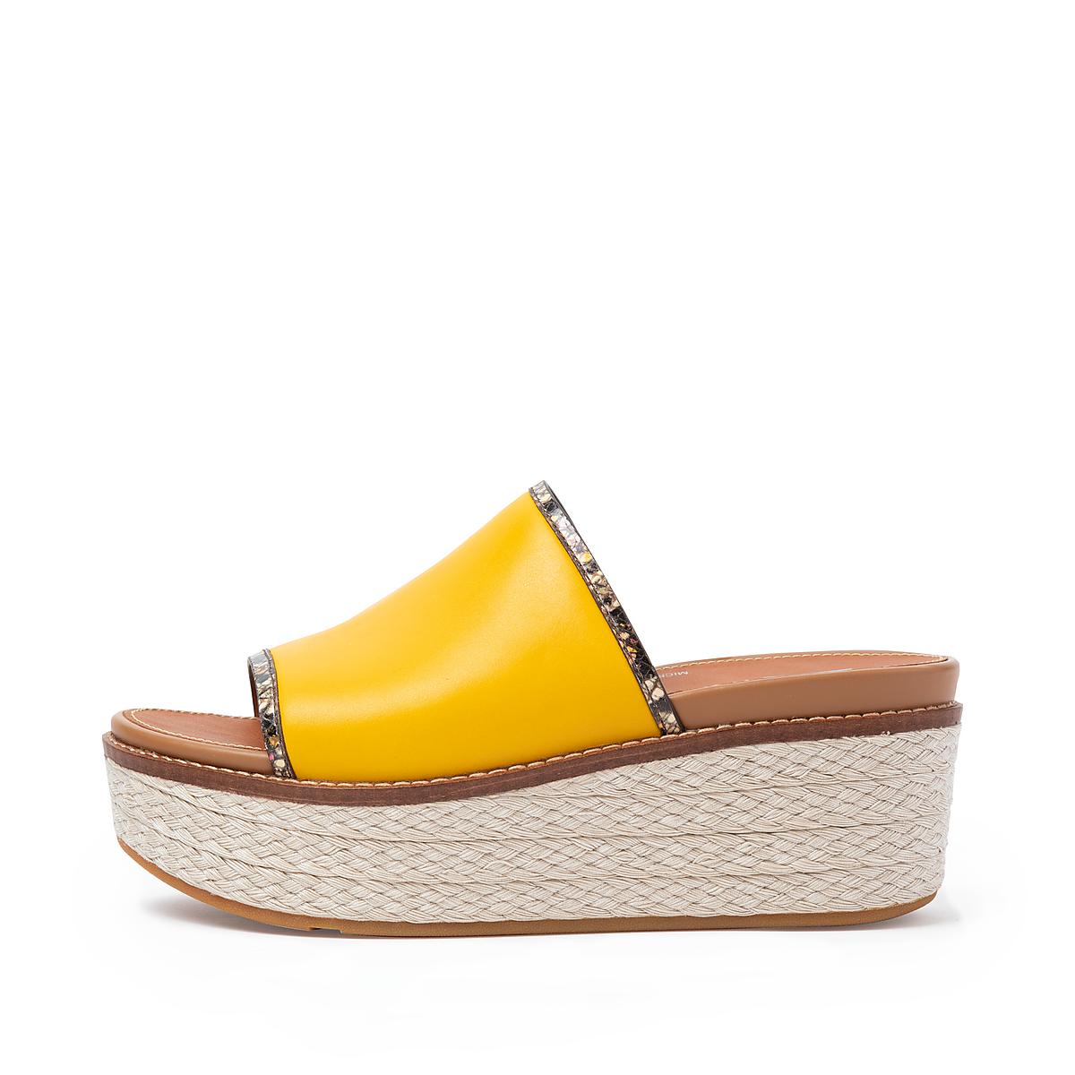 Fitflop ELOISE Snake Trim Espadrille Slides Naisten Sandaalit Oranssi Keltainen | YOG-586203