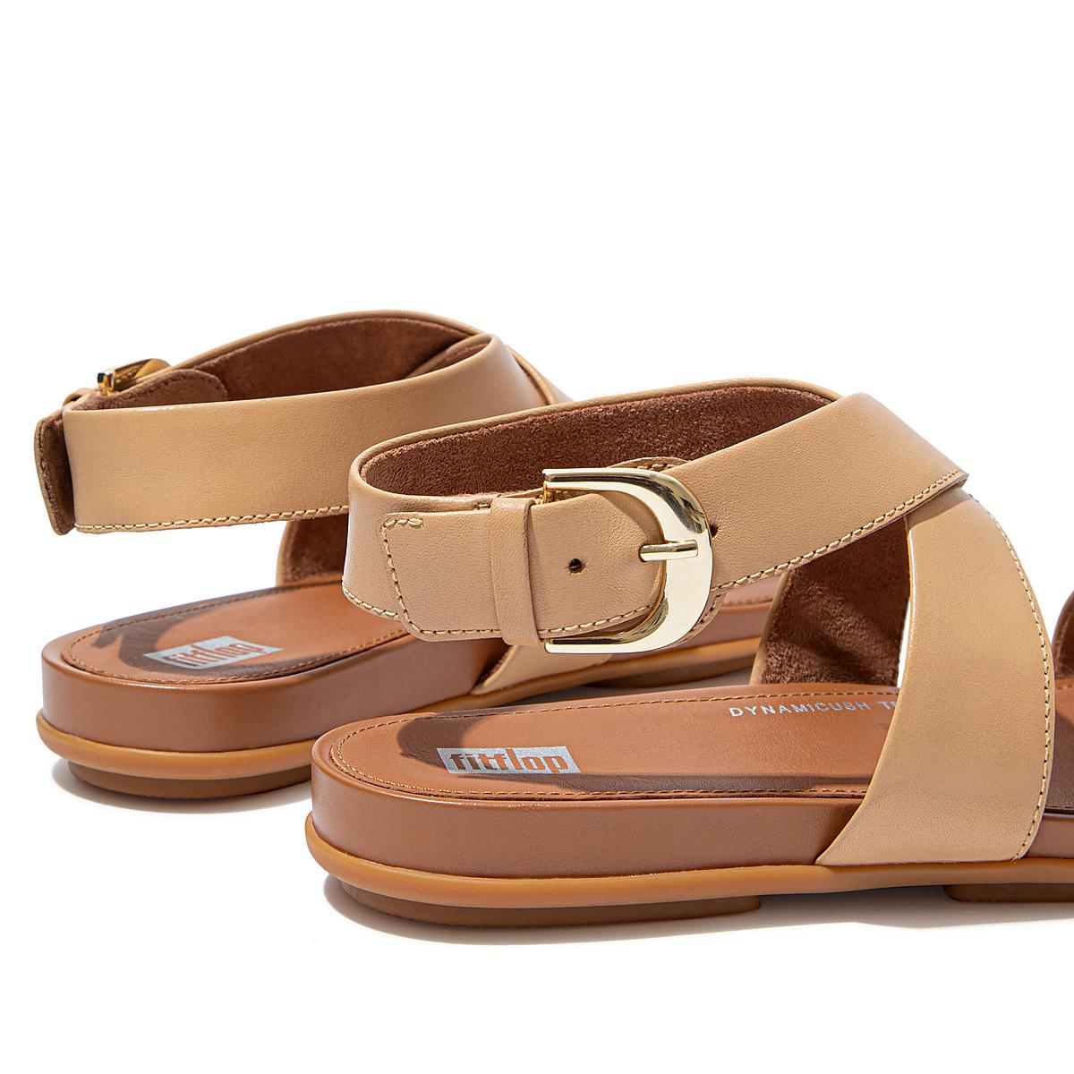 Fitflop GRACIE Buckle Leather Ankle-Strap Naisten Sandaalit Ruskea | IDX-650248