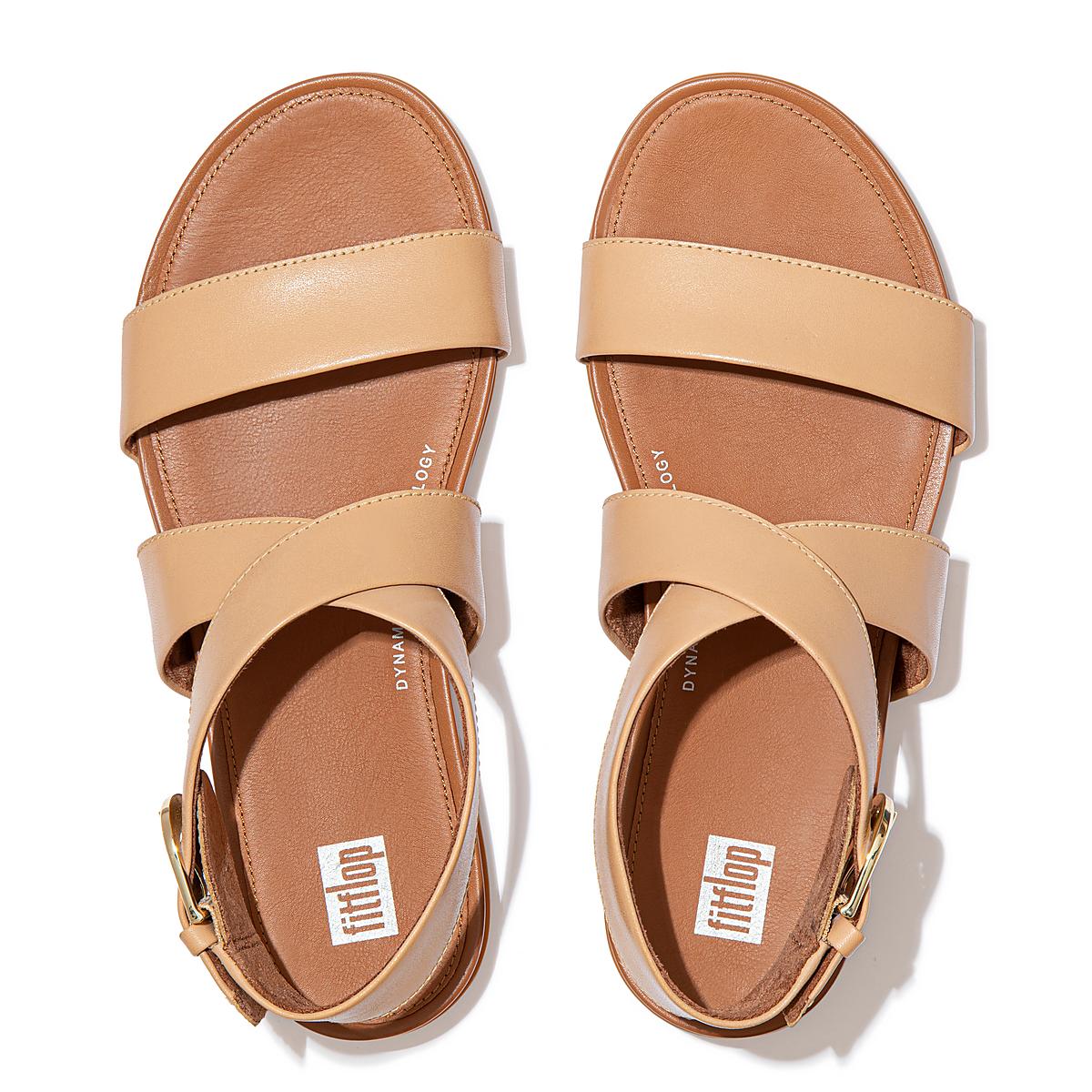 Fitflop GRACIE Buckle Leather Ankle-Strap Naisten Sandaalit Ruskea | IDX-650248