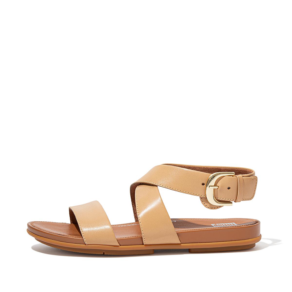 Fitflop GRACIE Buckle Leather Ankle-Strap Naisten Sandaalit Ruskea | IDX-650248