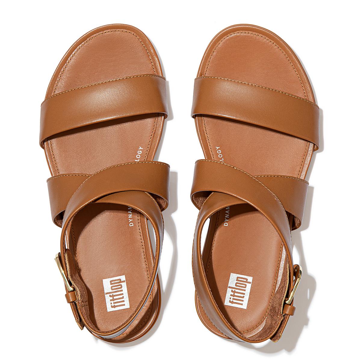 Fitflop GRACIE Buckle Leather Ankle-Strap Naisten Sandaalit Vaaleanruskea | NBM-571638