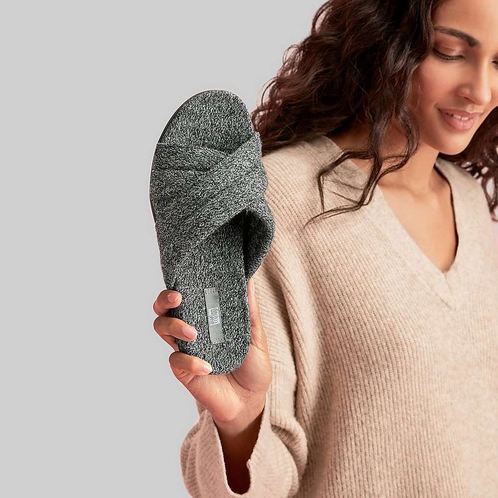 Fitflop GRACIE E01 Merino Villa-Mix Cross Naisten Tossut Harmaat | MBD-091462