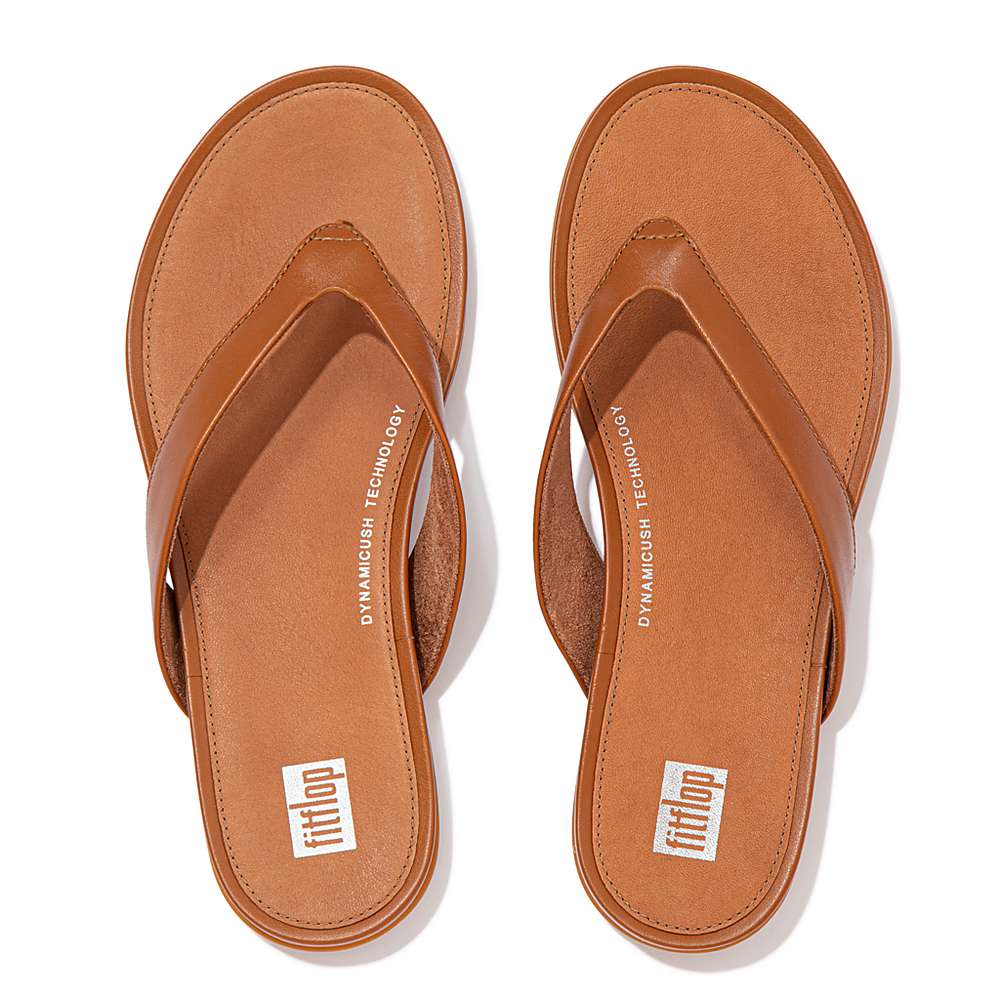 Fitflop GRACIE Leather Naisten Varvastossut Vaaleanruskea | SKP-485197