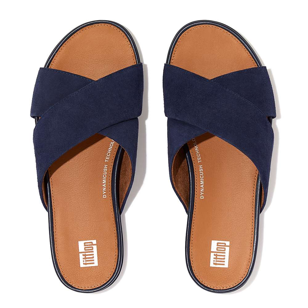 Fitflop GRACIE Suede Cross Naisten Sandaalit Laivastonsininen | CJH-037258