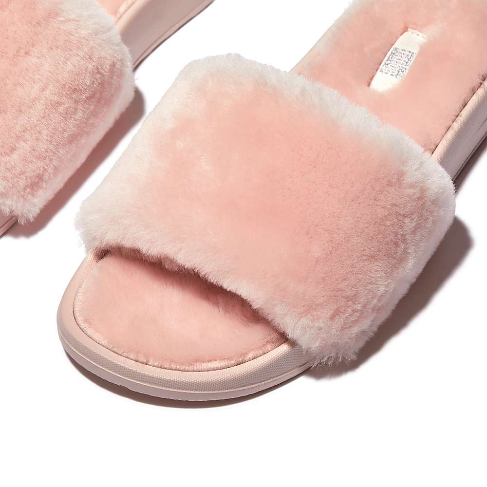 Fitflop IQUSHION Shearling Naisten Tossut Pinkki | LMD-634982