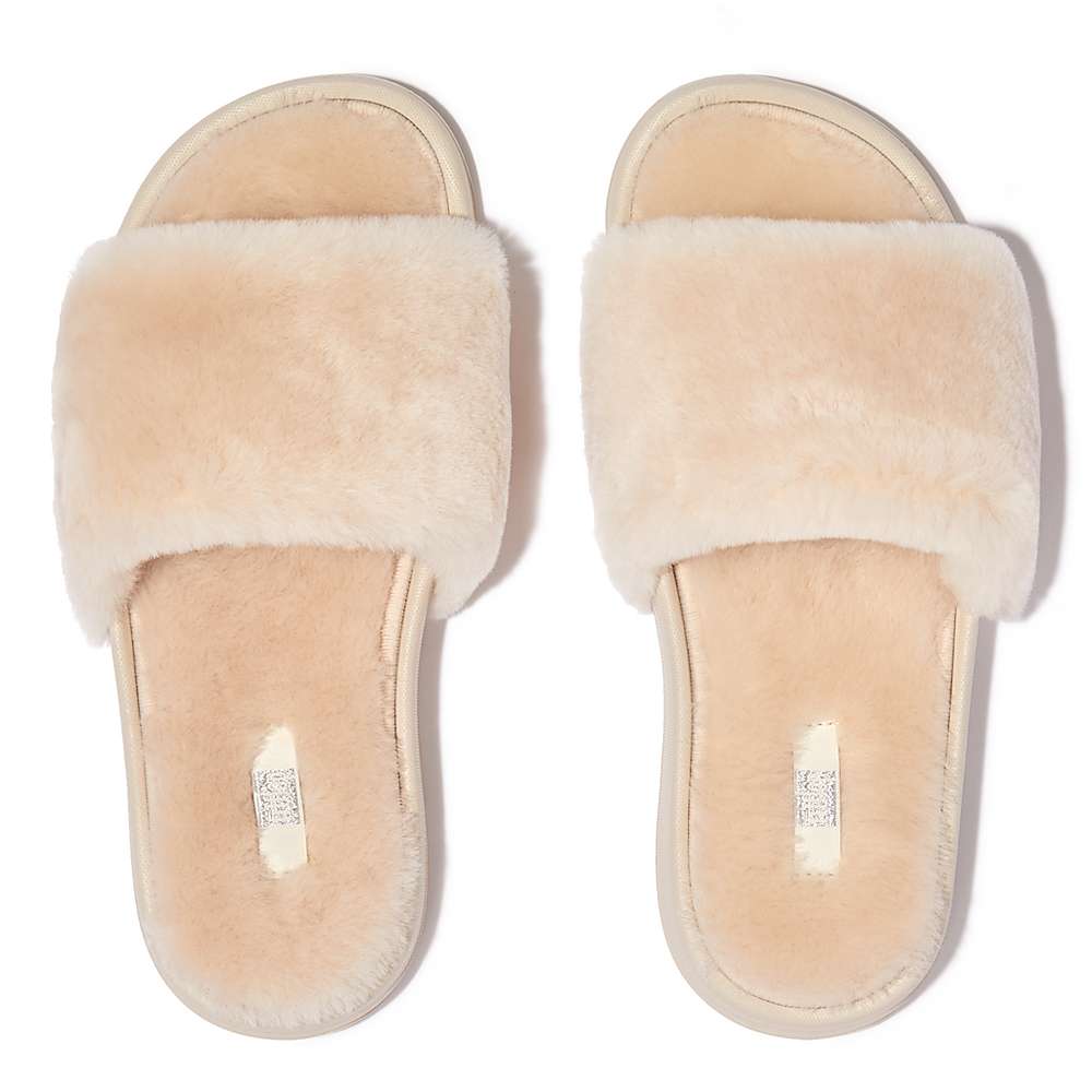 Fitflop IQUSHION Shearling Naisten Tossut Valkoinen | WXV-307192