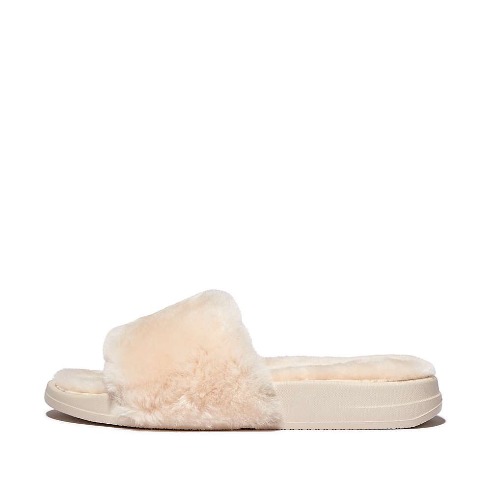 Fitflop IQUSHION Shearling Naisten Tossut Valkoinen | WXV-307192