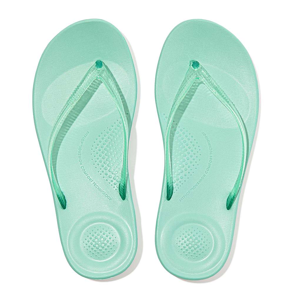 Fitflop IQUSHION Transparent Naisten Varvastossut Vihreä | VNO-513469