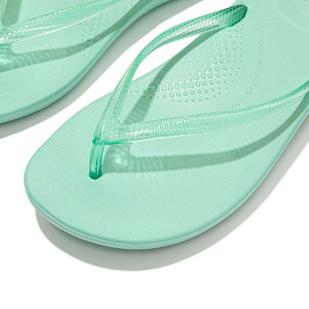 Fitflop IQUSHION Transparent Naisten Varvastossut Vihreä | VNO-513469