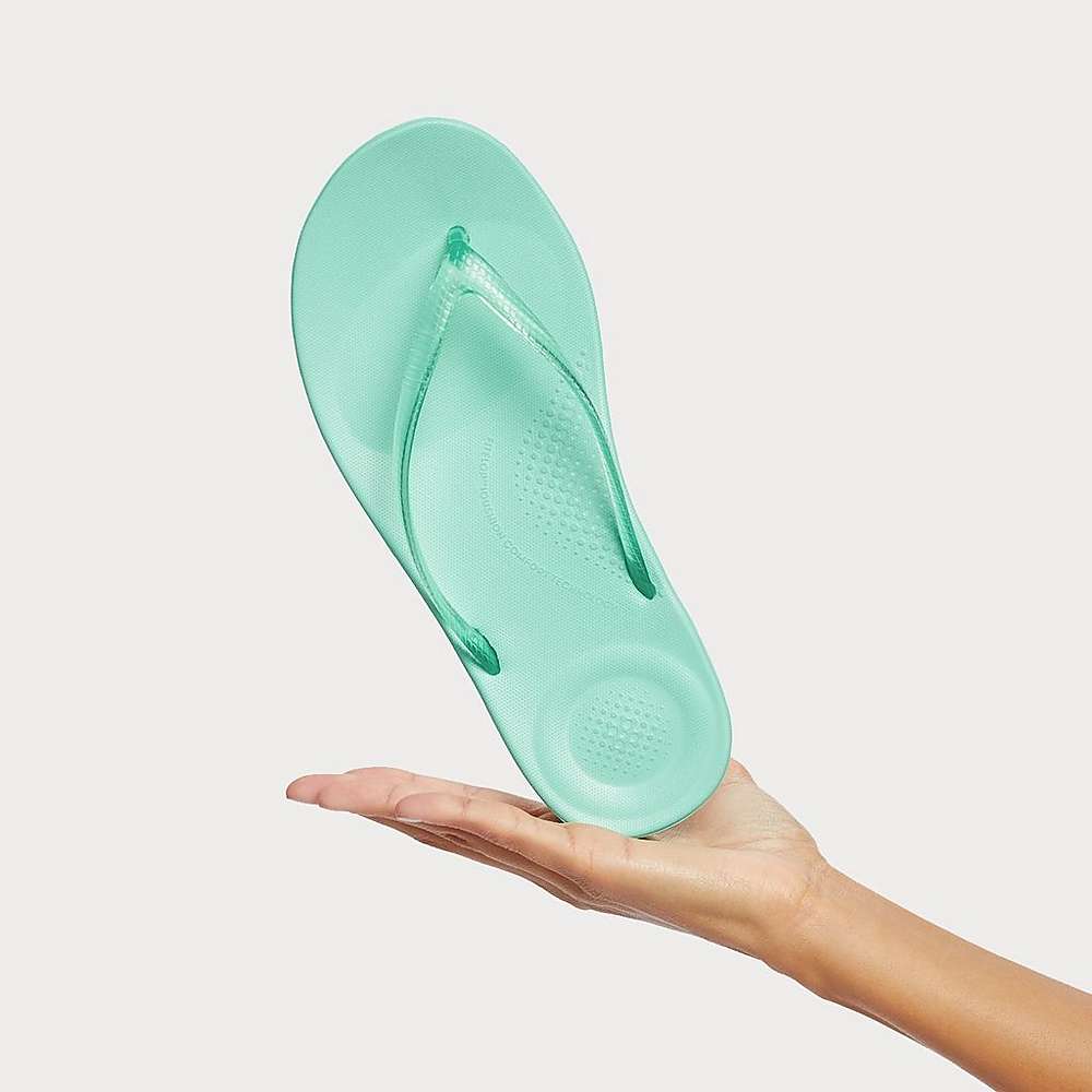 Fitflop IQUSHION Transparent Naisten Varvastossut Vihreä | VNO-513469