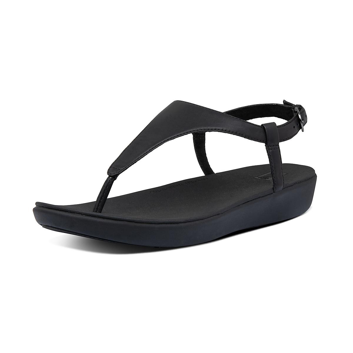 Fitflop LAINEY Leather Back-Strap Naisten Sandaalit Mustat | NJG-039481