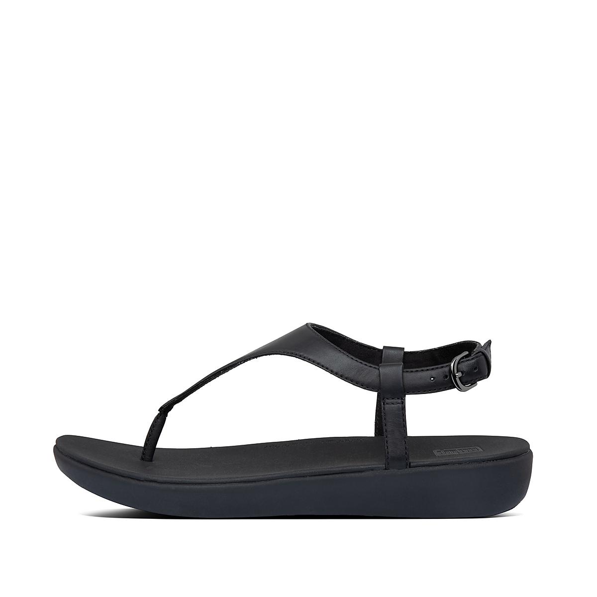 Fitflop LAINEY Leather Back-Strap Naisten Sandaalit Mustat | NJG-039481