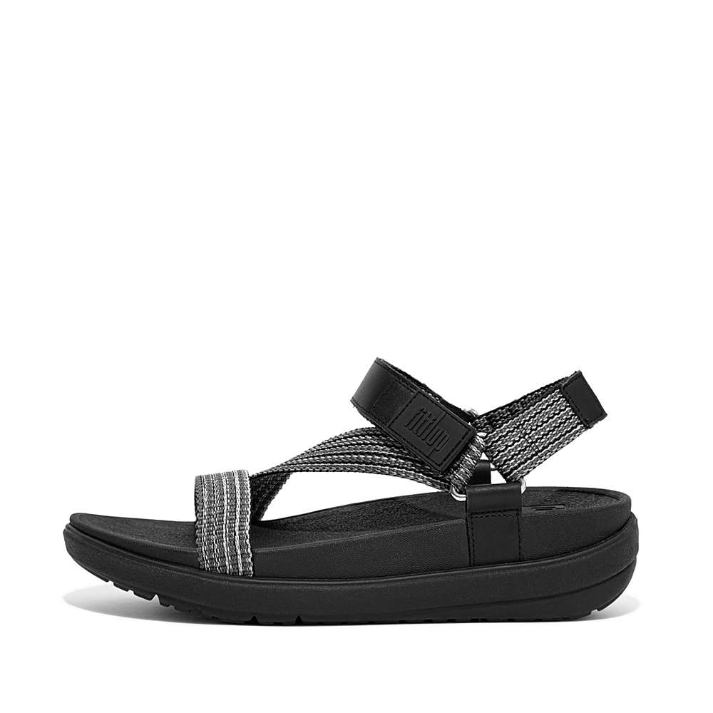 Fitflop LOOSH Webbing Z-Strap Naisten Sandaalit Mustat | UES-908756