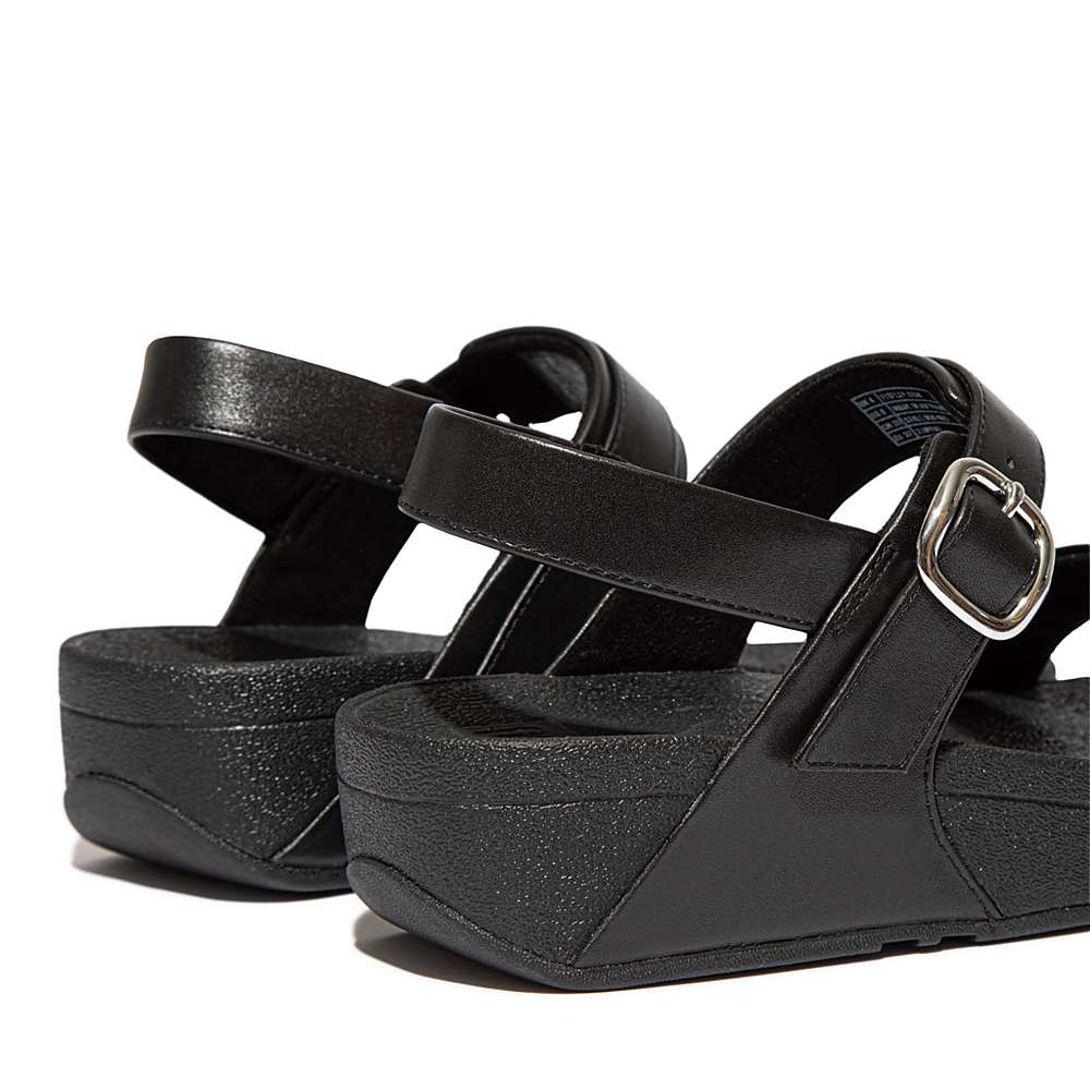 Fitflop LULU Adjustable Leather Naisten Sandaalit Mustat | DXB-219078