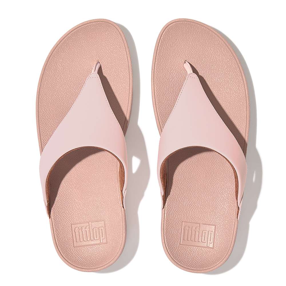 Fitflop LULU Leather Toe-Post Naisten Sandaalit Pinkki | QKB-825916